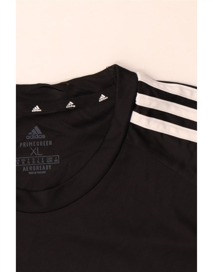 T-shirt Adidas Aeroready da uomo Top XL poliestere nero