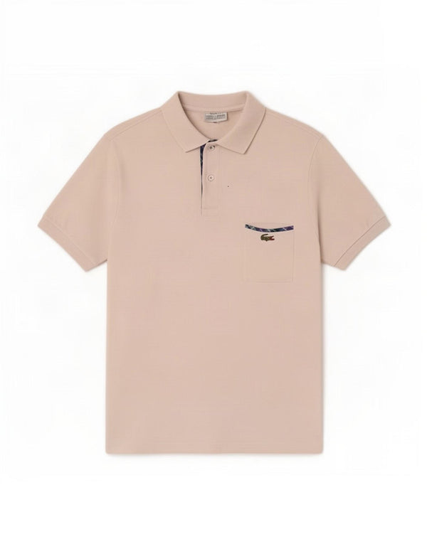 Polo da uomo Lacoste taglia 5 grande in cotone bianco