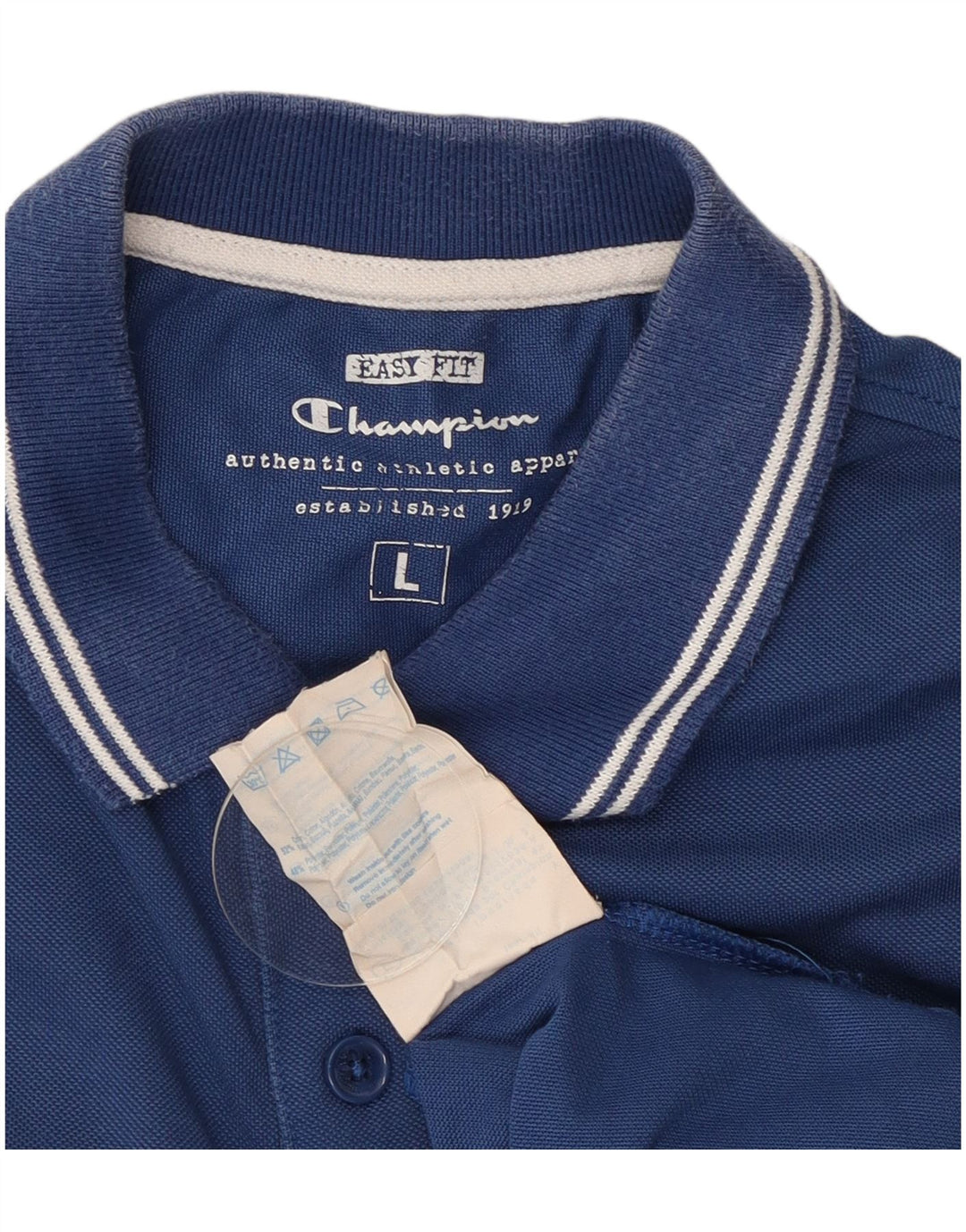 Polo Champion da uomo Easy Fit, taglia grande, in cotone blu