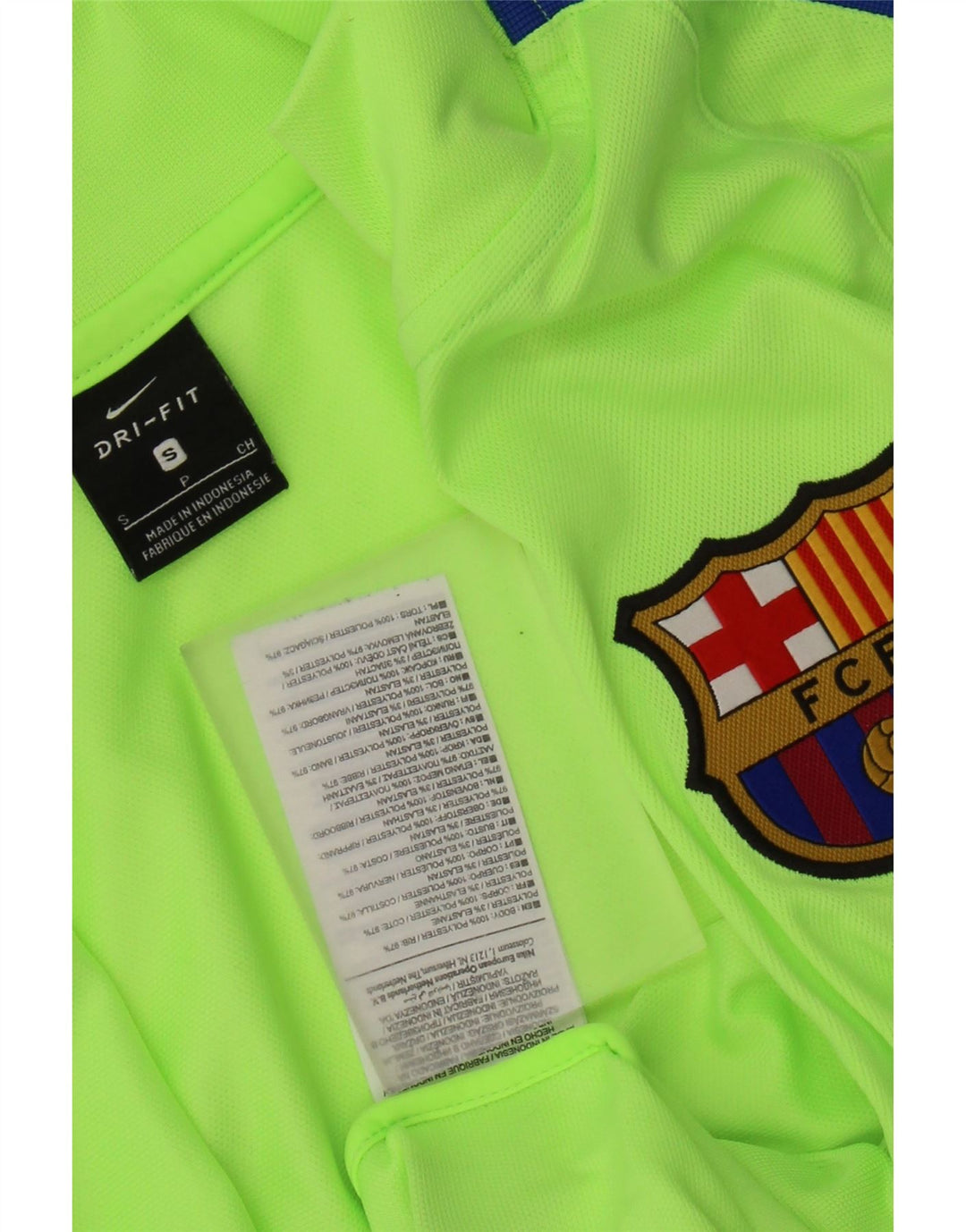 Giacca da tuta Nike FCB da uomo, piccola, in poliestere color block verde