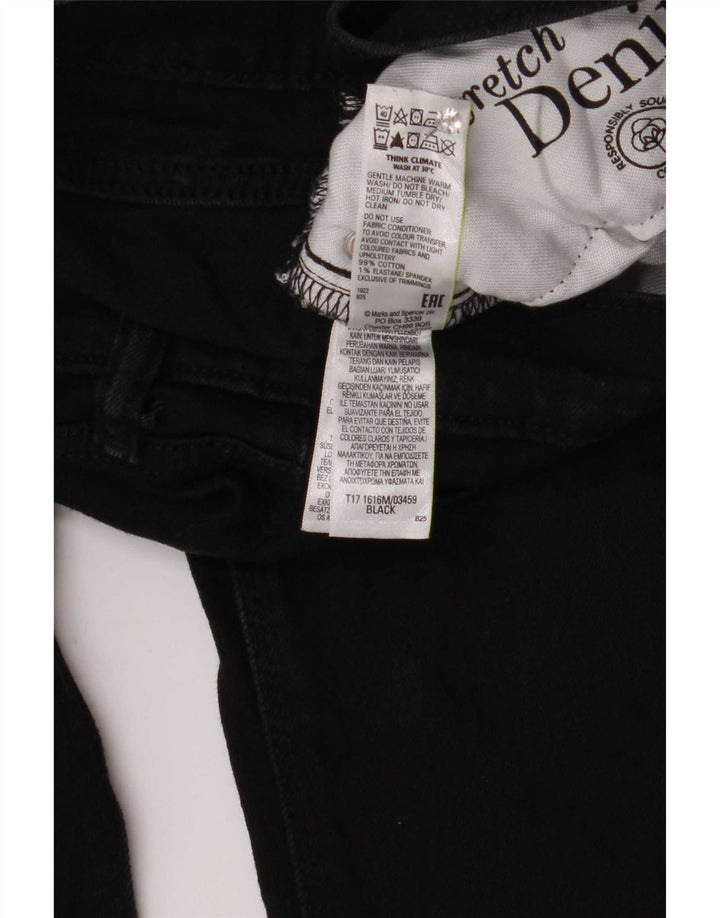 Jeans dritti da uomo Marks & Spencer W32 L33 cotone nero