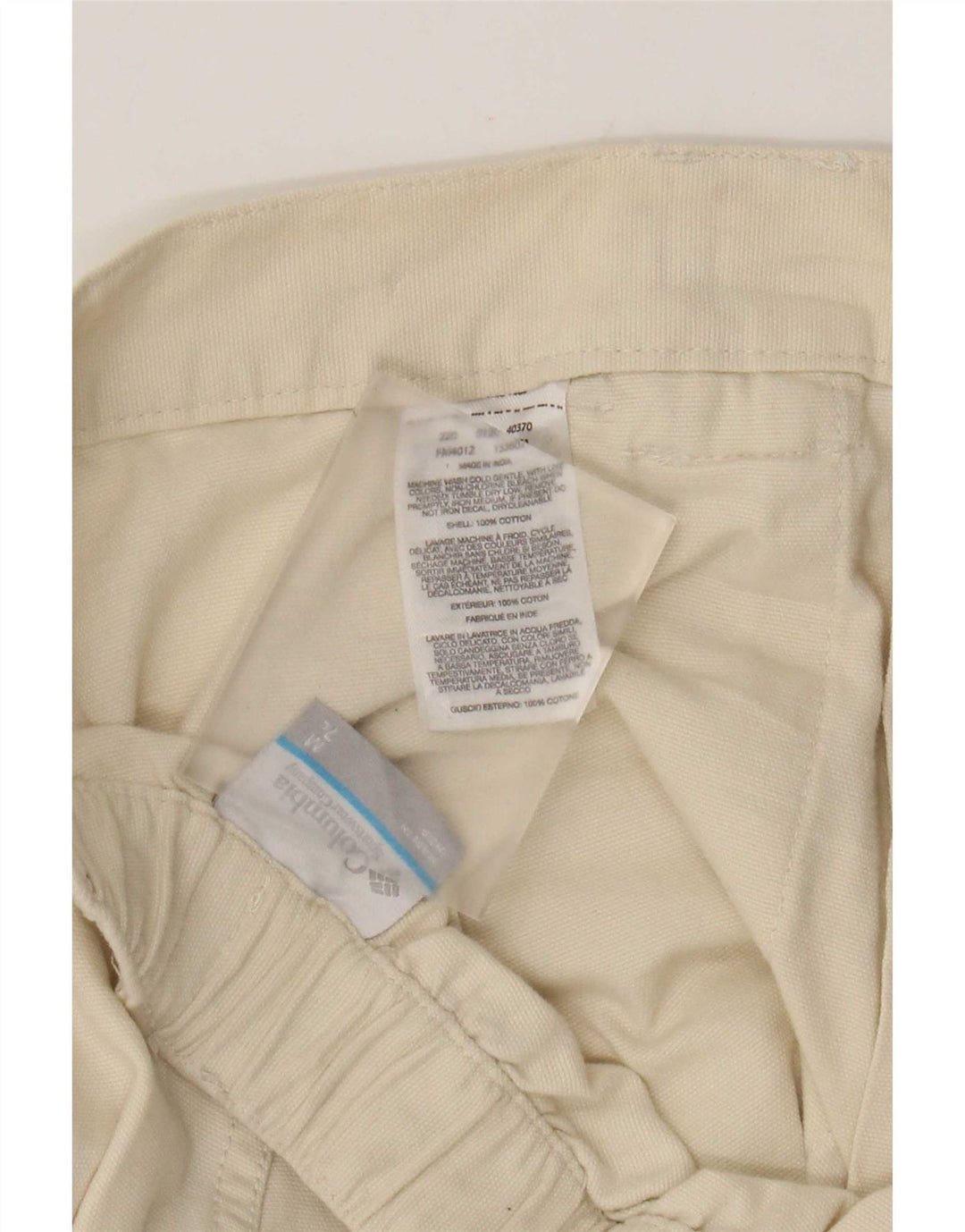Pantaloncini cargo Columbia da uomo medi W32 in cotone beige