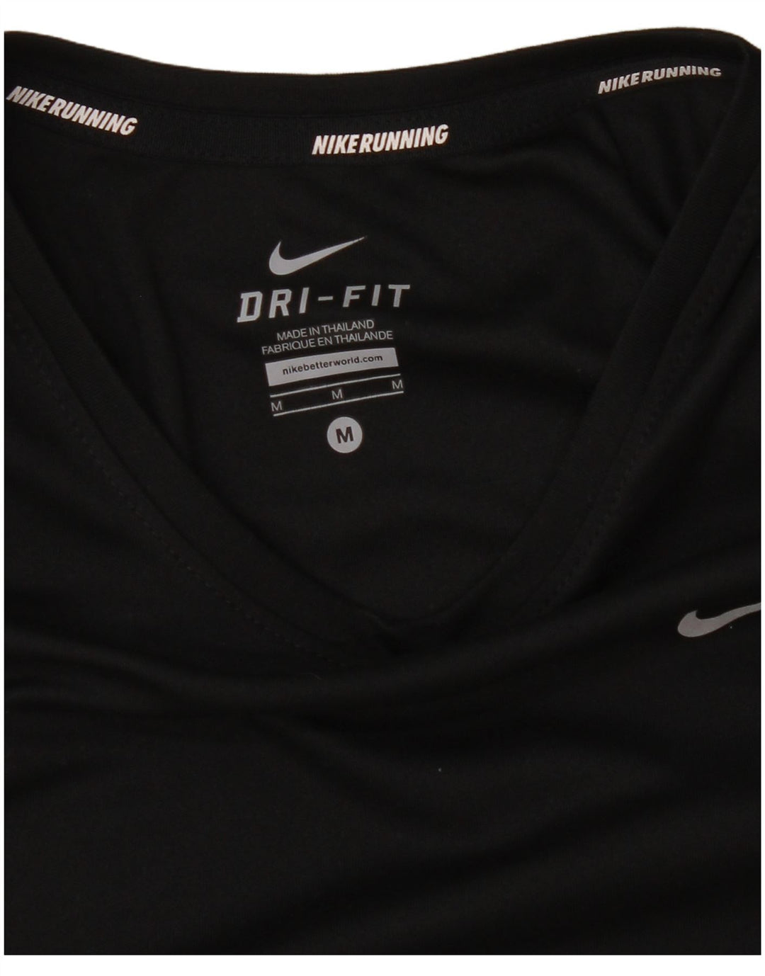 Top Nike Dri Fit da donna a maniche lunghe UK 14 medio nero