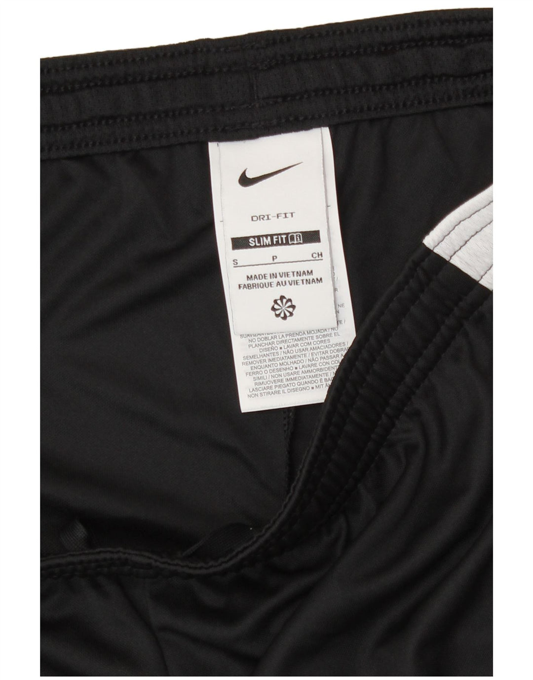 Pantaloncini sportivi Nike Dri Fit Slim Fit da uomo, piccoli, in poliestere color block nero