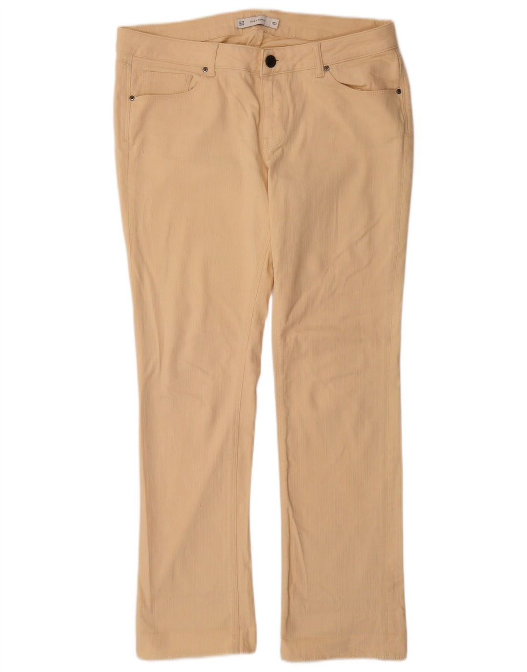 Jeans Bootcut da donna Zara EU 46 2XL W36 L31 Cotone beige