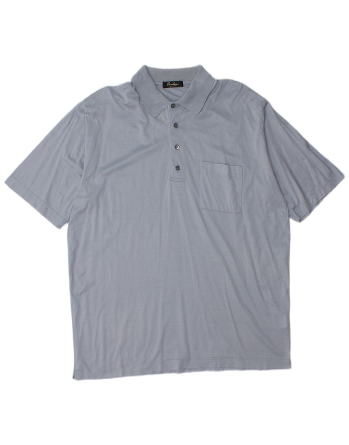 Polo Uomo Corneliani XL Blu Cotone