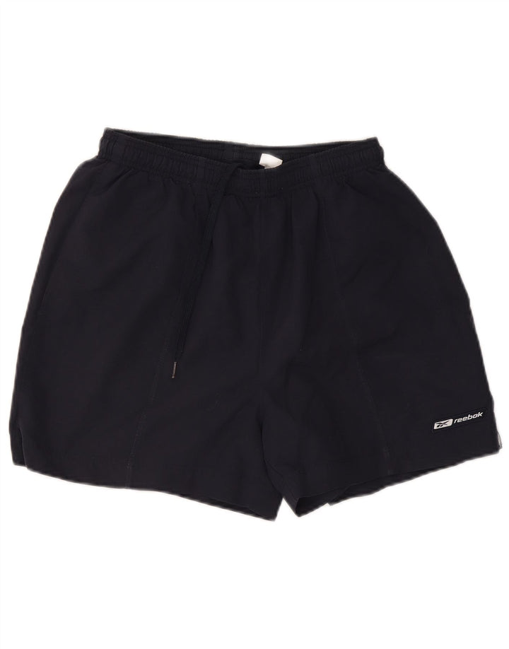 Pantaloncini da bagno da uomo Reebok medio blu navy in poliestere
