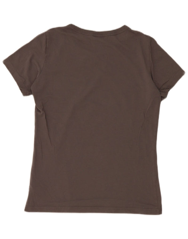 G-Star Womens Graphic T-Shirt Top UK 12 Medium Grey Cotton
