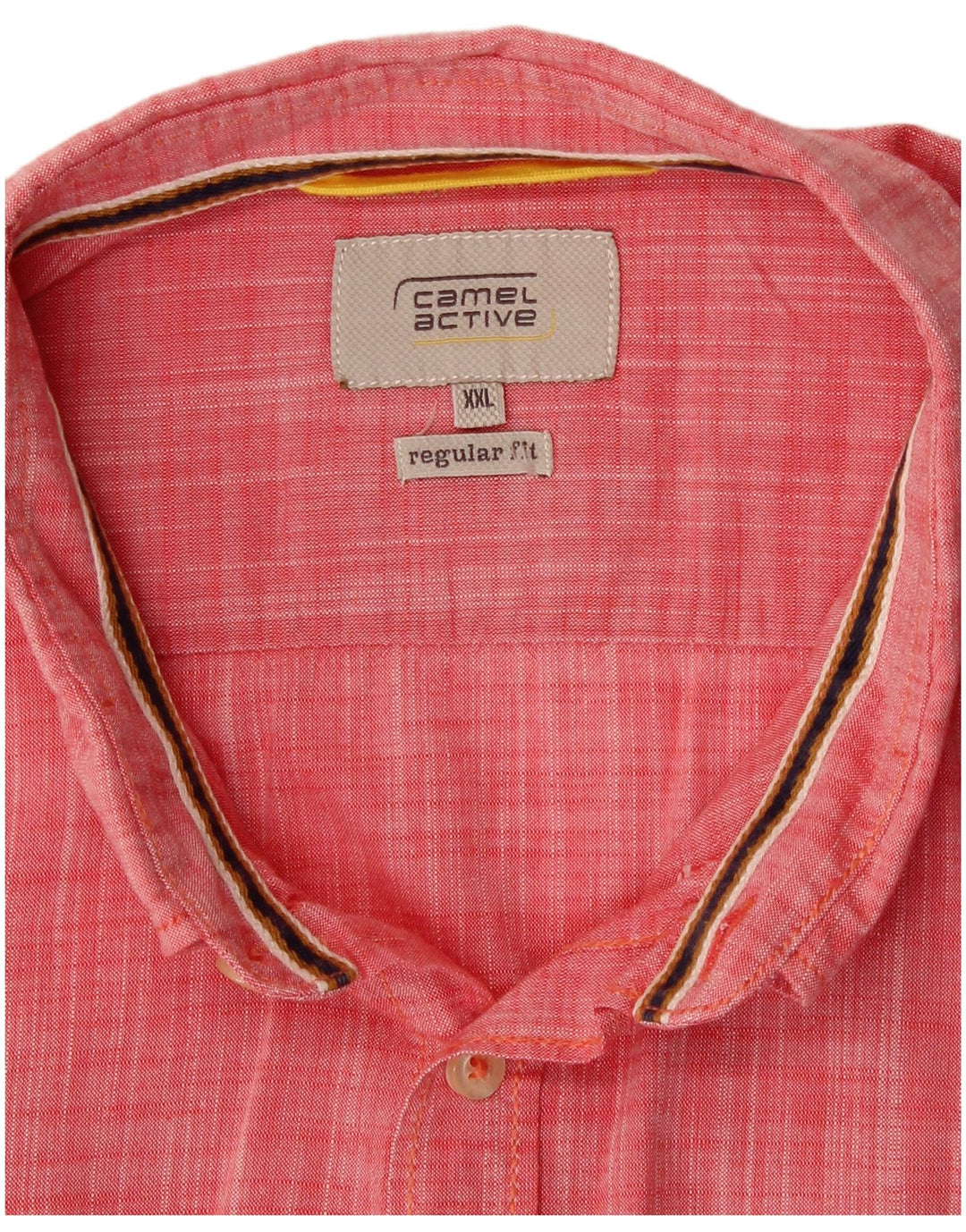 CAMEL ACTIVE Camicia da uomo a maniche corte vestibilità regolare 2XL Cotone rosso