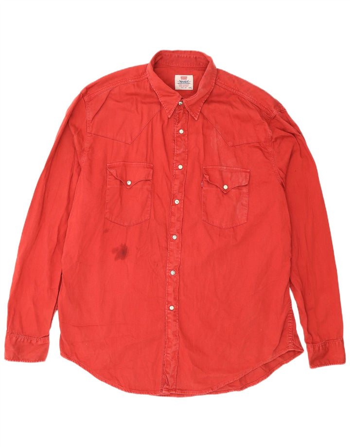 Camicia Levi's da uomo 2XL in cotone rosso