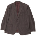Giacca blazer a 2 bottoni da uomo Marks & Spencer UK 46 XL lana a quadri grigia