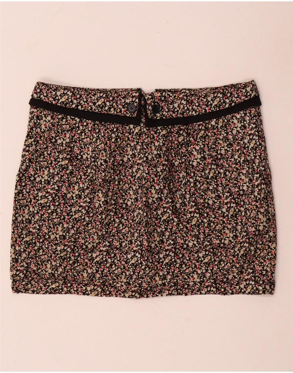 TOPSHOP Minigonna da donna UK 10 piccola W30 cotone floreale multicolore