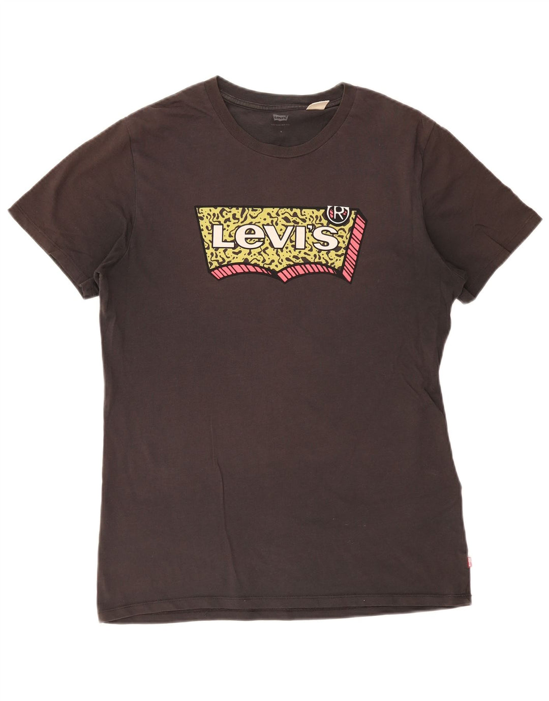 T-shirt grafica da uomo Levi's Top in cotone grigio medio