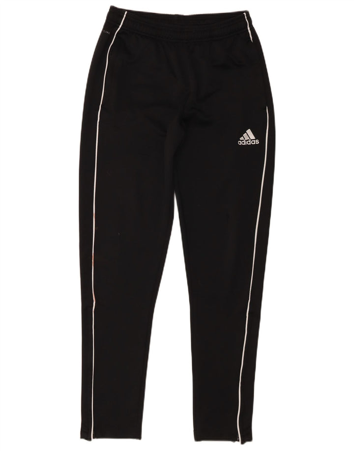 Pantaloni della tuta Adidas Climalite da ragazzo 13-14 anni in poliestere nero