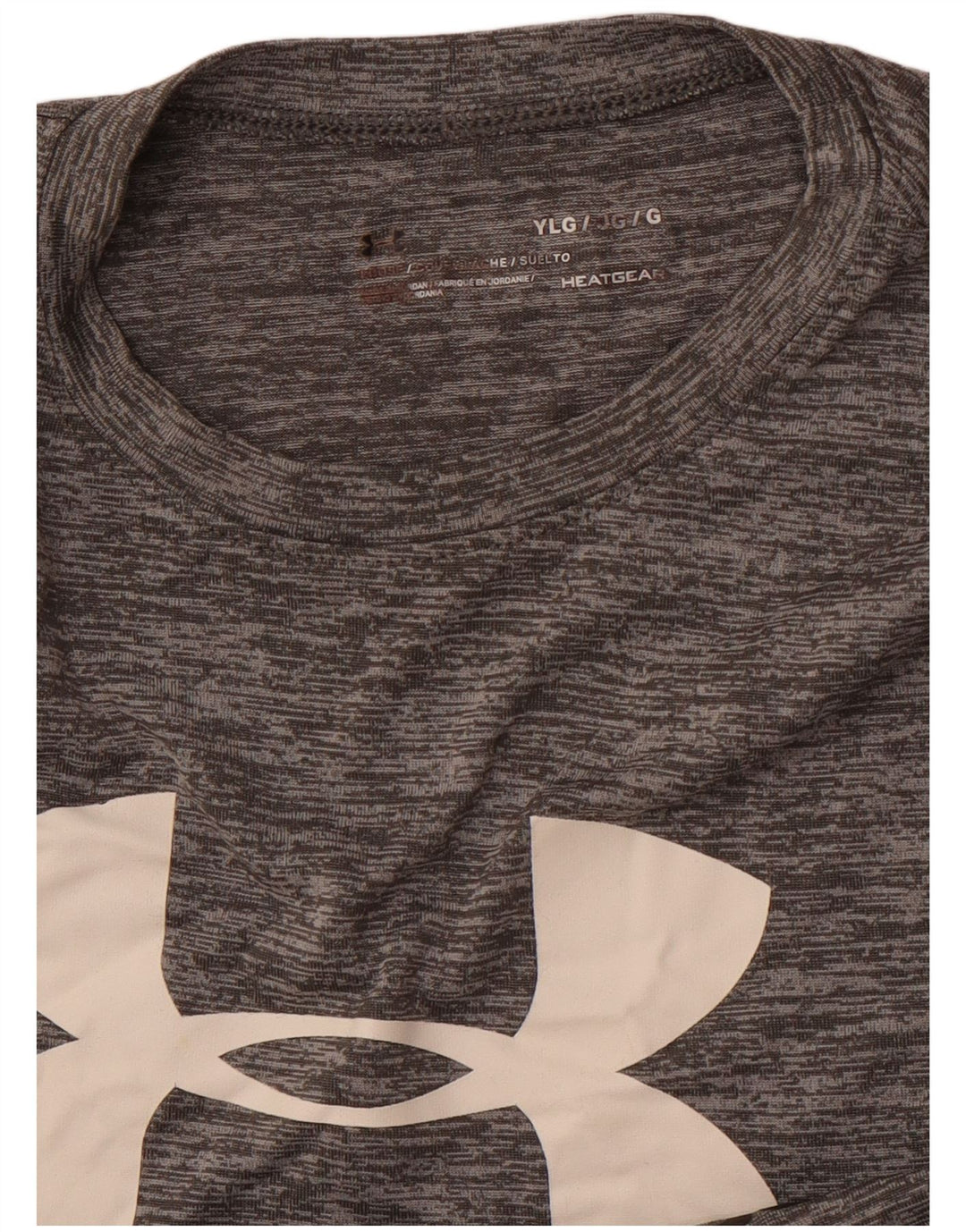 Maglietta grafica per ragazzi UNDER ARMOUR Heat Gear 11-12 anni, grande, grigia