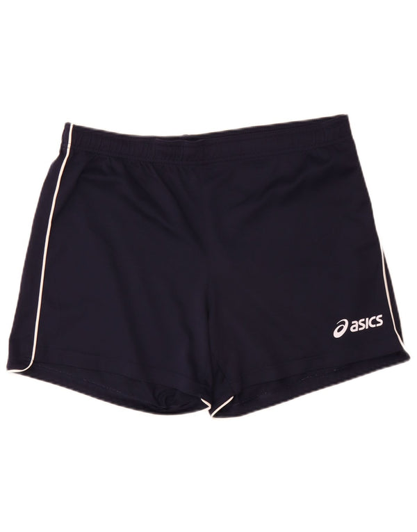 Pantaloncini sportivi da uomo Asics grandi in poliestere blu navy