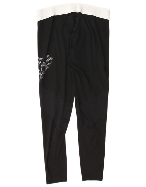 Leggings Adidas Climacool Graphic da donna UK 16/18 Grande poliestere nero
