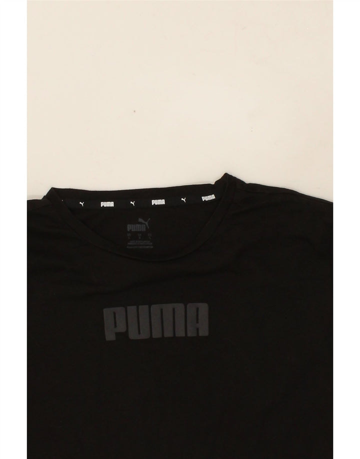 PUMA Womens Graphic T-Shirt Top UK 16 Large Black Vintage Puma and Second-Hand Puma from Messina Hembry 