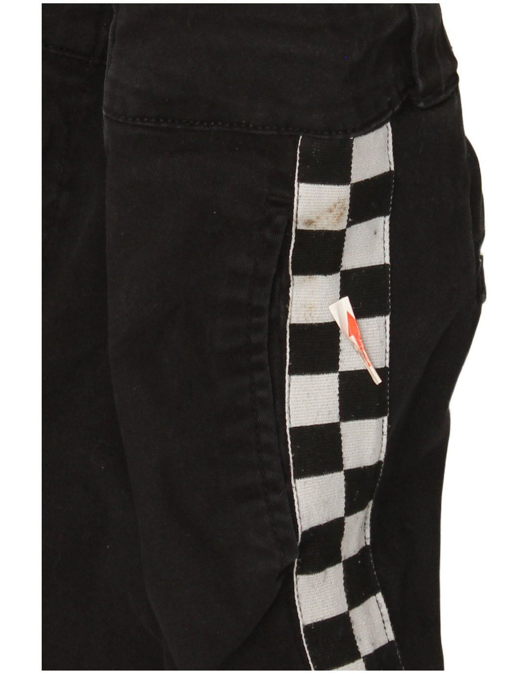 Pantaloni chino slim da donna Dickies US 9 medi W29 L28 neri geometrici