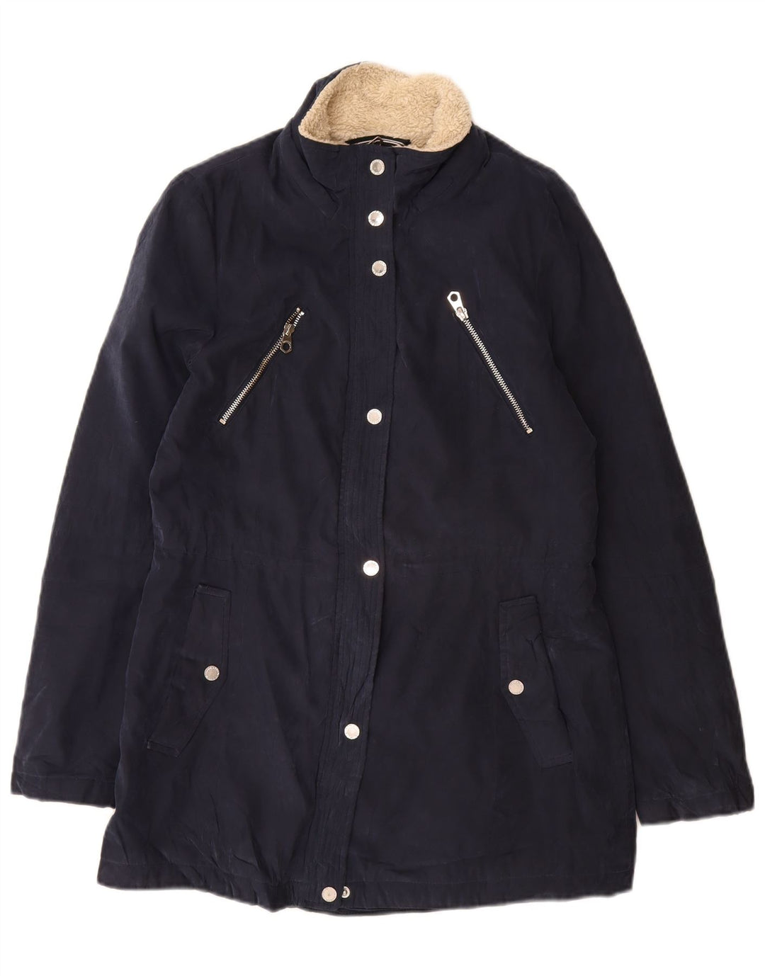 Giacca Sherpa da donna Nautica UK 10 Small Poliestere blu navy