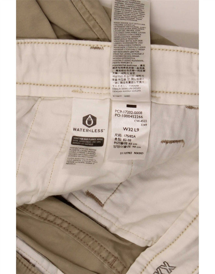 Pantaloncini chino da uomo Levi's W32 in cotone beige medio
