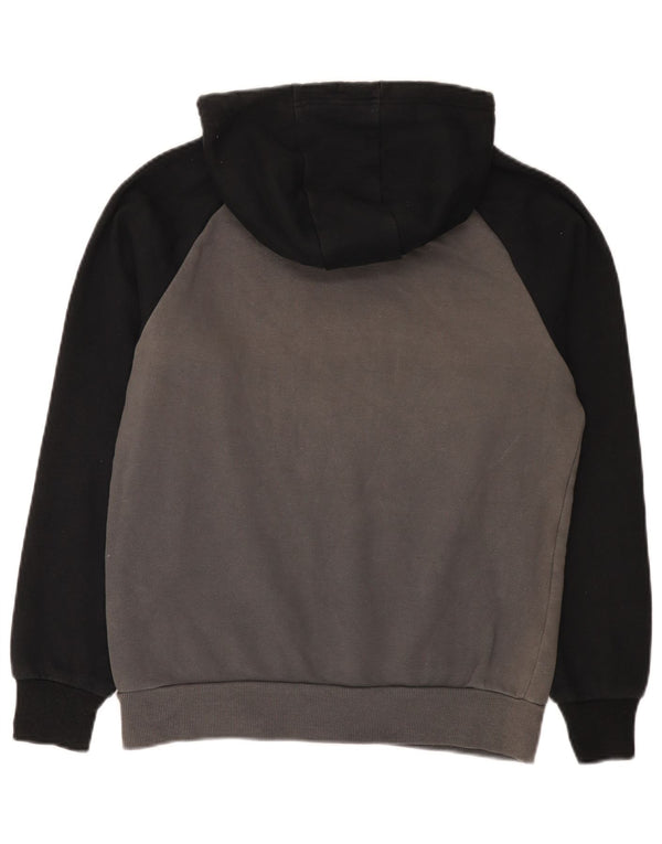 Felpa con cappuccio grafica da uomo Ellesse, piccola, in cotone color block grigio sportivo