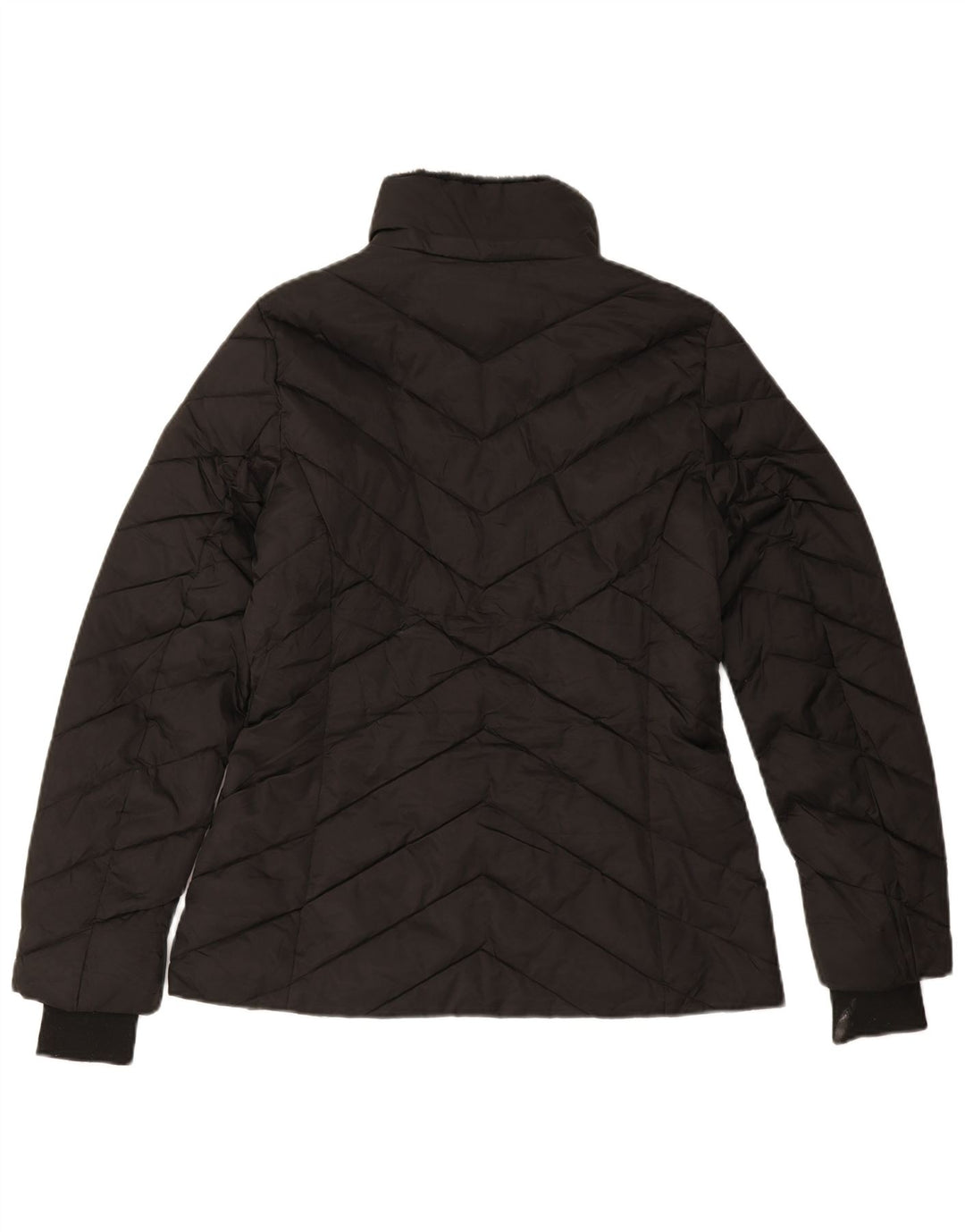 NAUTICA Womens Padded Jacket UK 16 Large Black Polyester