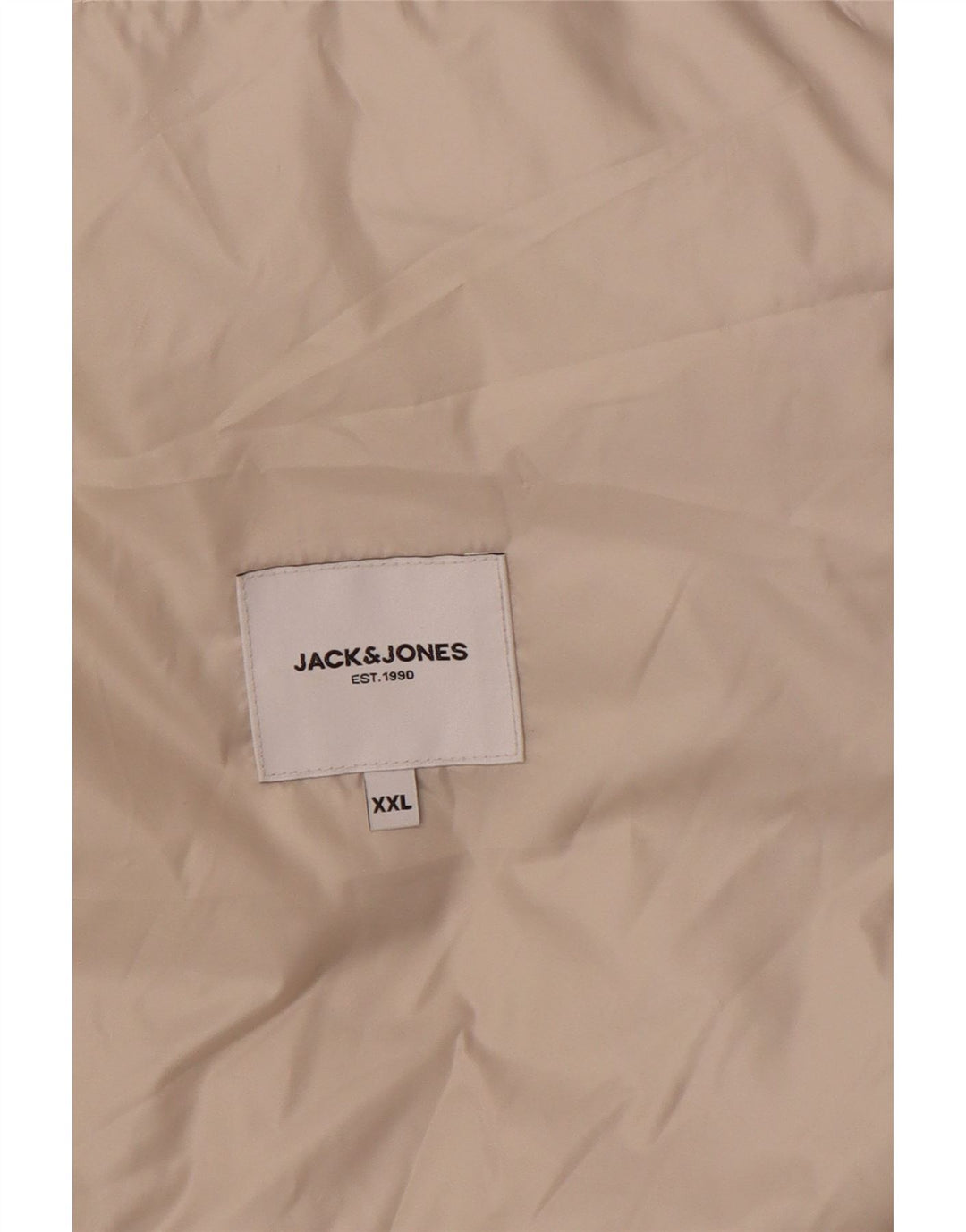 Giacca imbottita da uomo Jack & Jones UK 44 2XL Poliestere beige