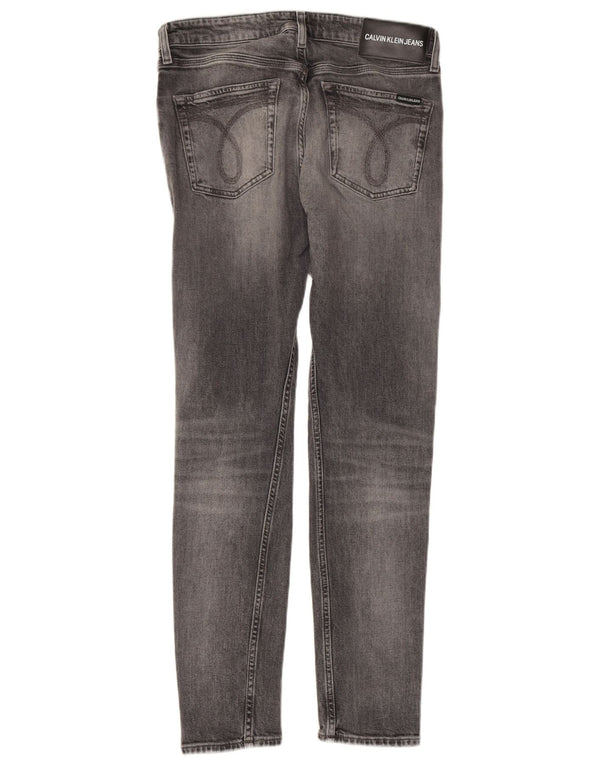 CALVIN KLEIN Jeans skinny da donna W31 L32 cotone grigio