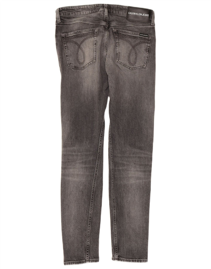 CALVIN KLEIN Jeans skinny da donna W31 L32 cotone grigio