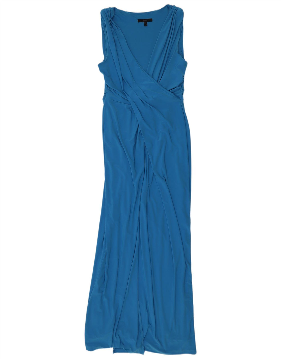 Abito lungo senza maniche da donna Coast UK 16 grande poliestere blu