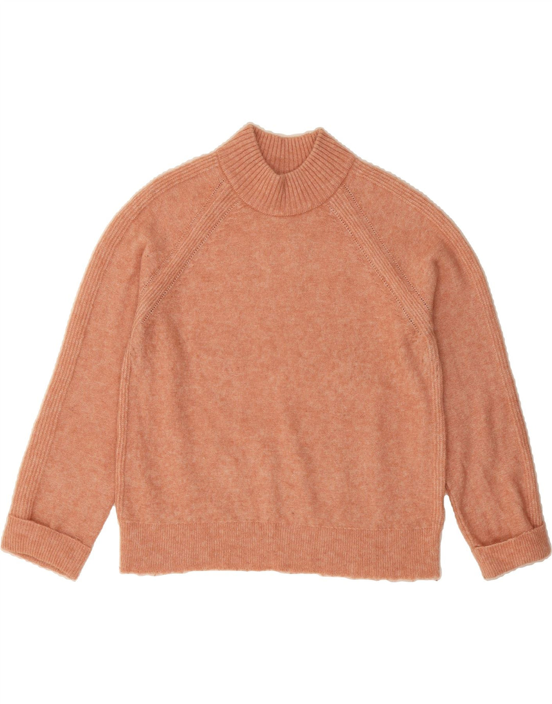 WHITE STUFF Womens Turtle Neck Jumper Sweater UK 12 Medium Pink Polyester Vintage White Stuff and Second-Hand White Stuff from Messina Hembry 