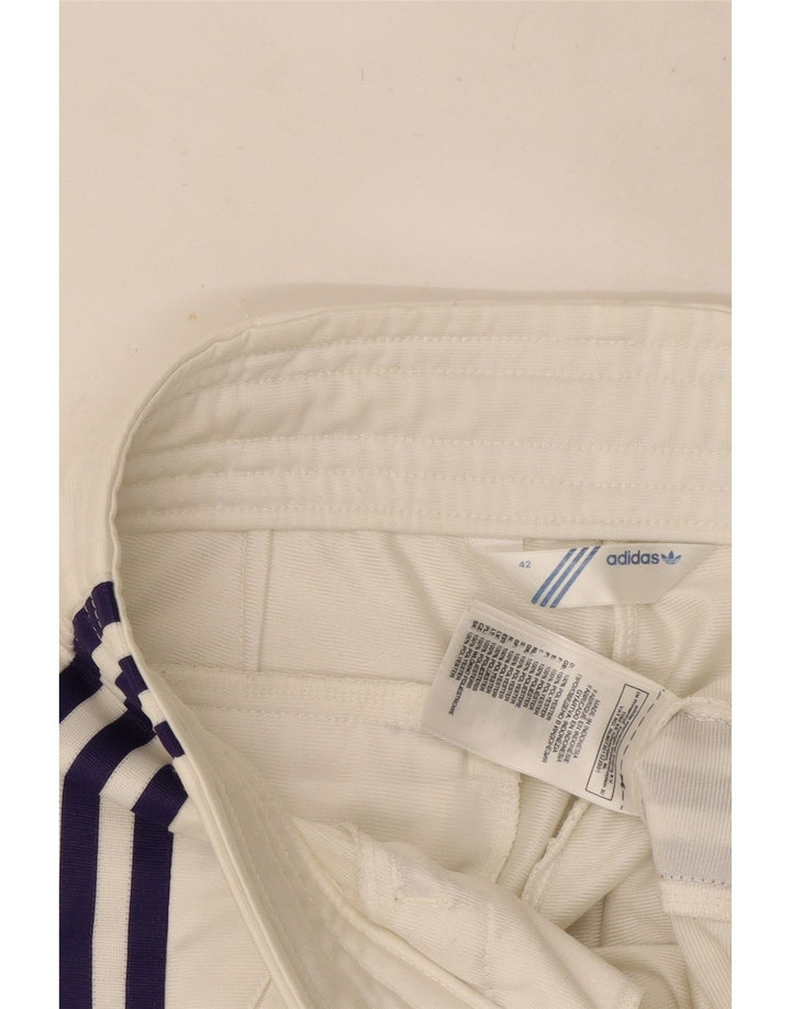 Pantaloni da tuta da donna Adidas EU 42 Large Bianco Poliestere
