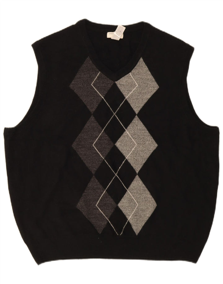 Canottiera da uomo Dockers 2XL Nero Argyle/Acrilico diamante