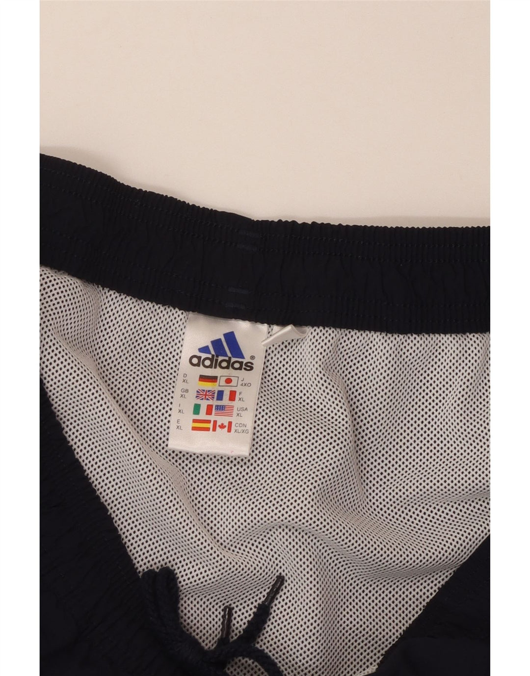 Pantaloncini sportivi grafici da uomo ADIDAS XL blu navy in poliammide