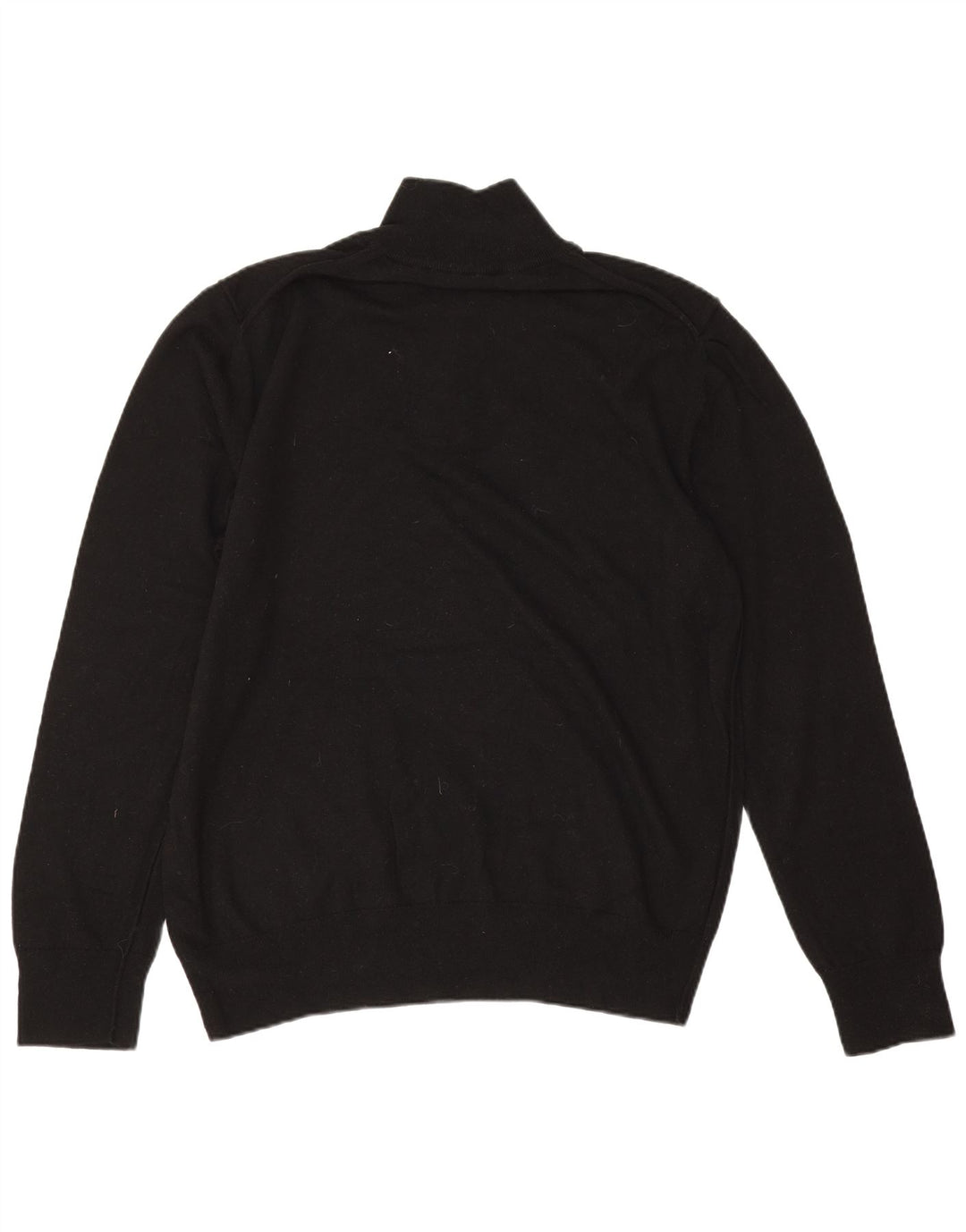 Maglione da uomo con zip e collo All Saints 2XL in lana nera