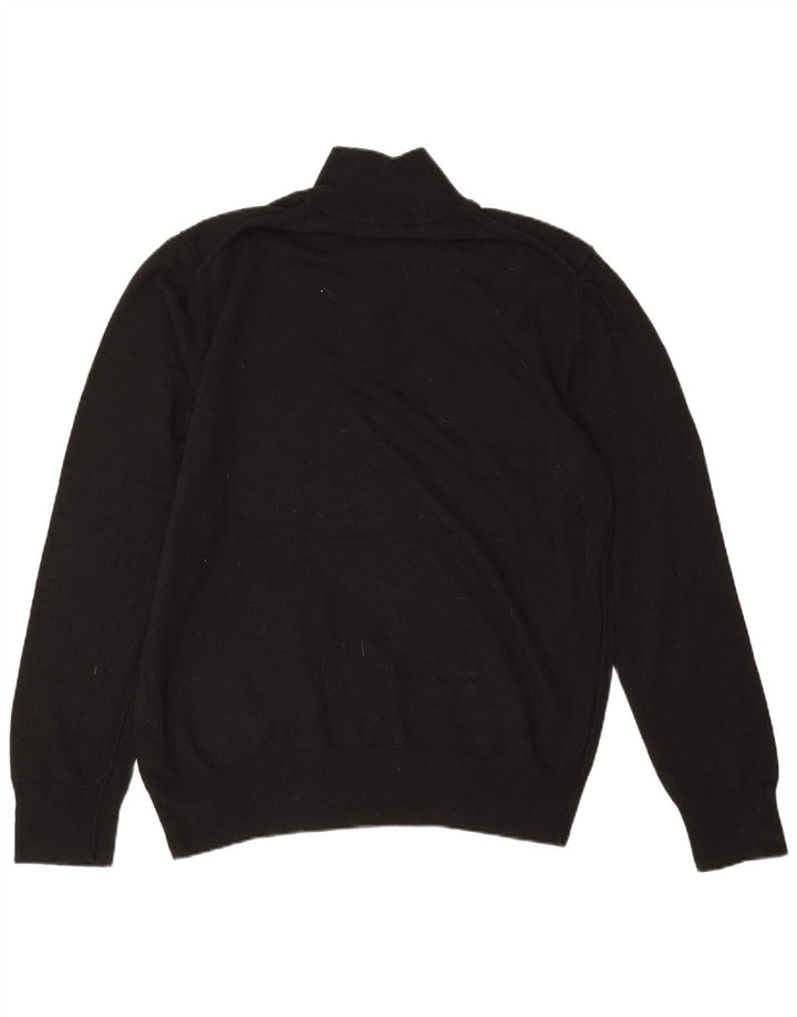 Maglione da uomo con zip e collo All Saints 2XL in lana nera