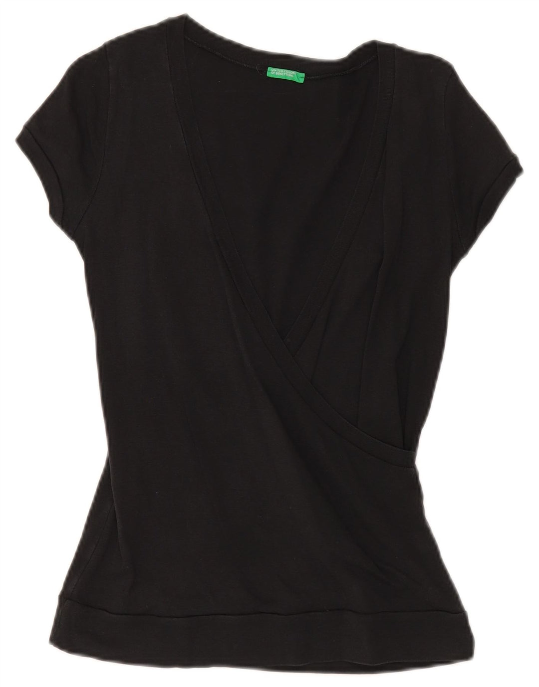 Camicetta da donna Benetton Top UK 10 piccola nera