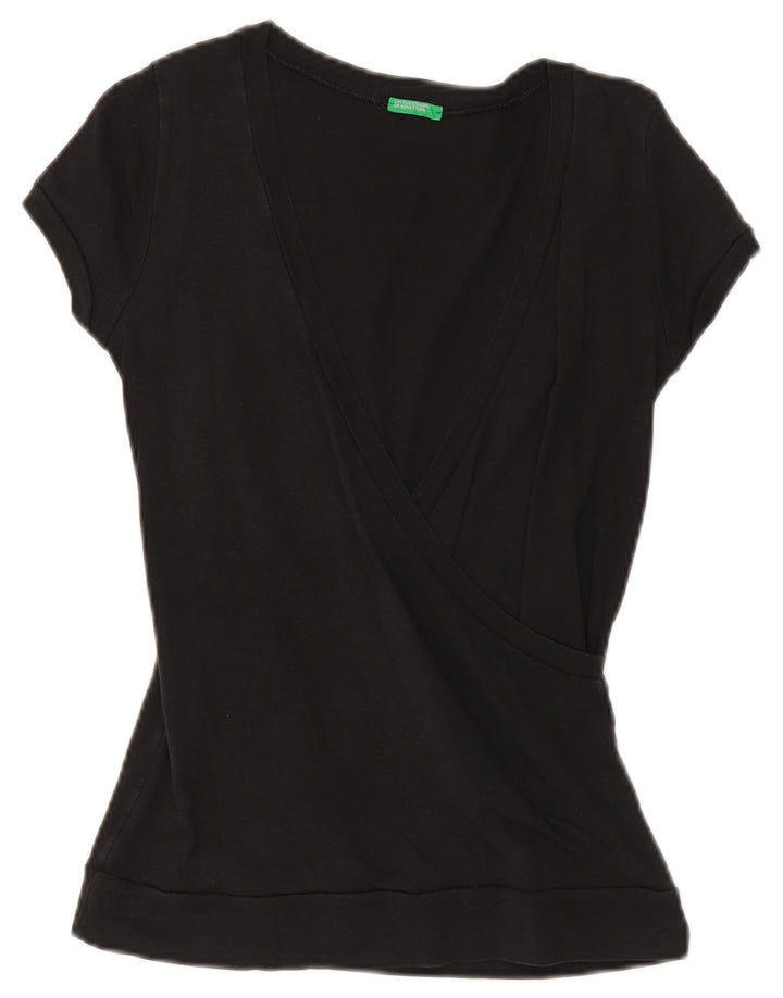 Camicetta da donna Benetton Top UK 10 piccola nera