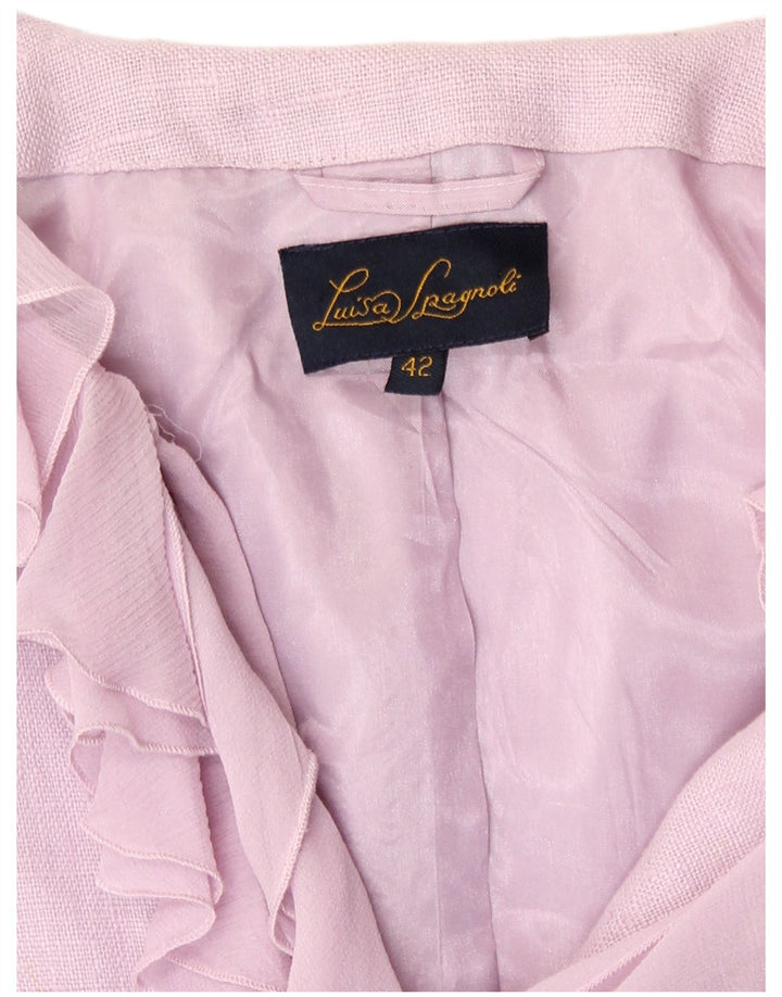 Giacca Bolero da donna Luisa Spagnoli IT 42 Lino viola medio