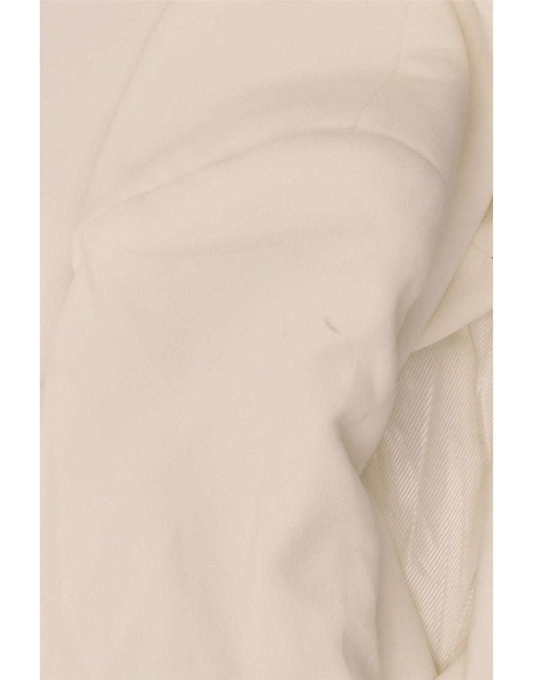 Giacca blazer oversize aperta da donna Zara UK 6 XS poliestere bianco