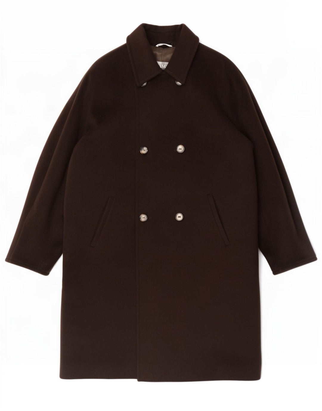 Cappotto doppiopetto oversize da donna Max Mara UK 16 grande marrone