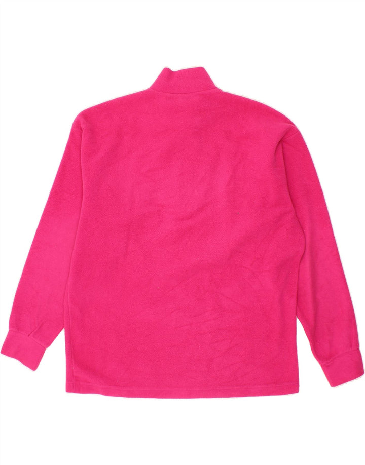 FILA Womens Zip Neck Fleece Jumper IT 48 XL Pink Polyester Vintage Fila and Second-Hand Fila from Messina Hembry 