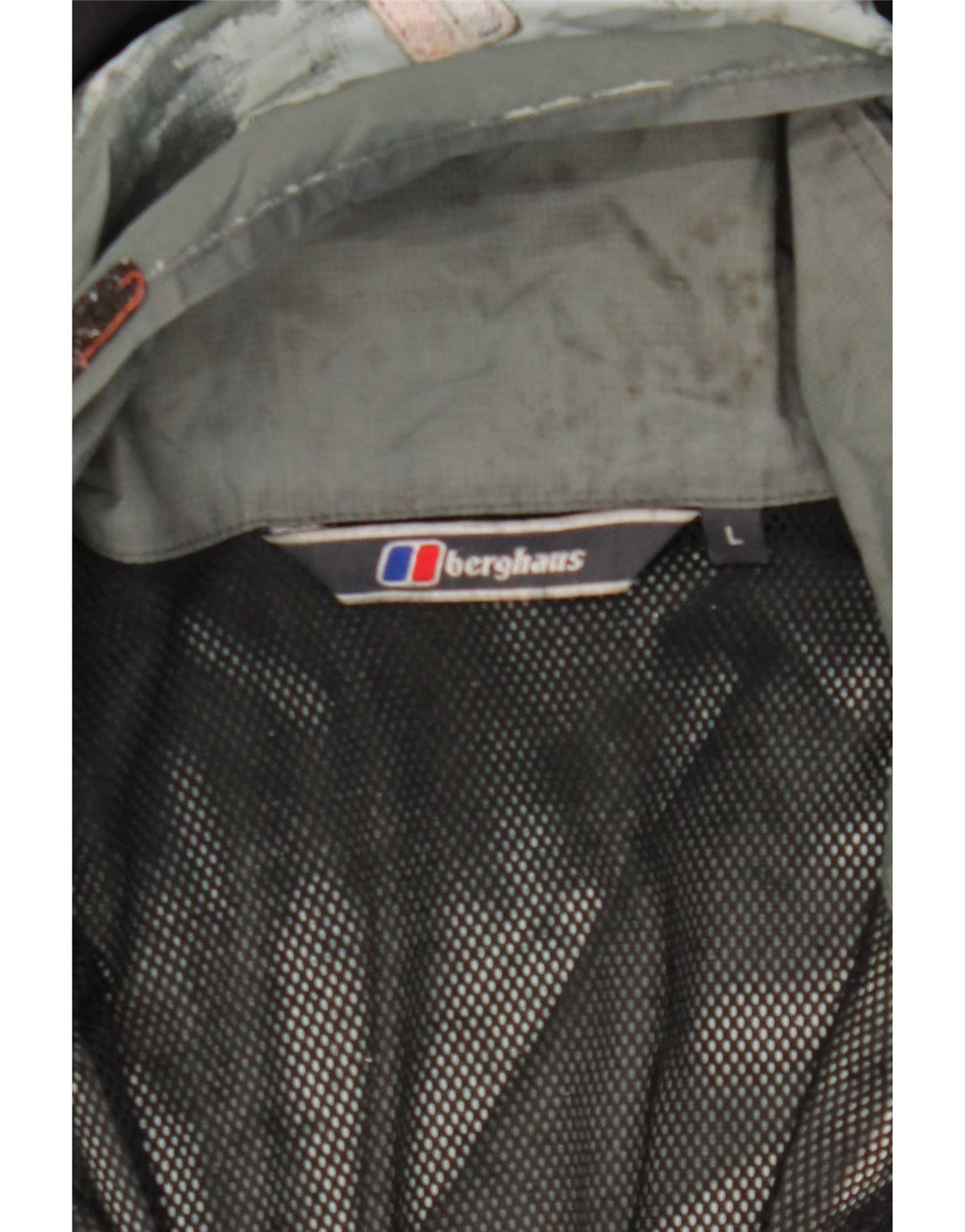 Giacca antipioggia da uomo con cappuccio Berghaus UK 40 grande nylon grigio