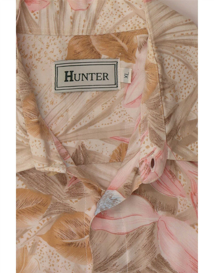Camicia a maniche corte da uomo Hunter XL floreale multicolore