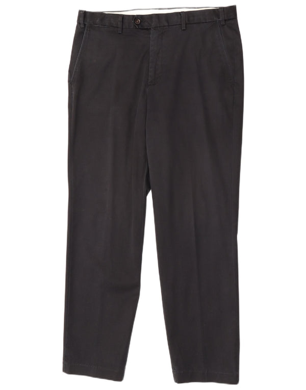 Pantaloni da abito su misura da uomo Marks & Spencer W34 L31 cotone nero