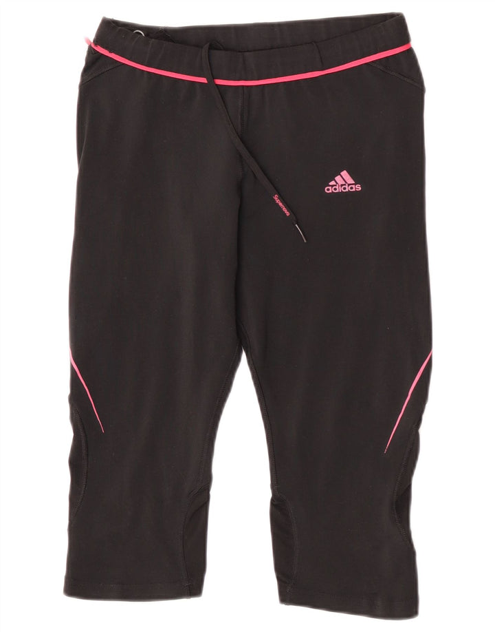 Leggings Adidas Climacool Capri da donna UK 12 medio poliestere nero