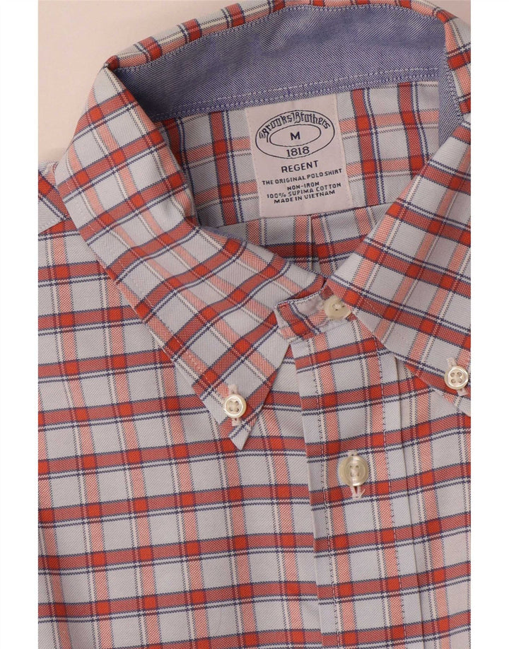 Camicia da uomo Brooks Brothers in cotone a quadri multicolore medio
