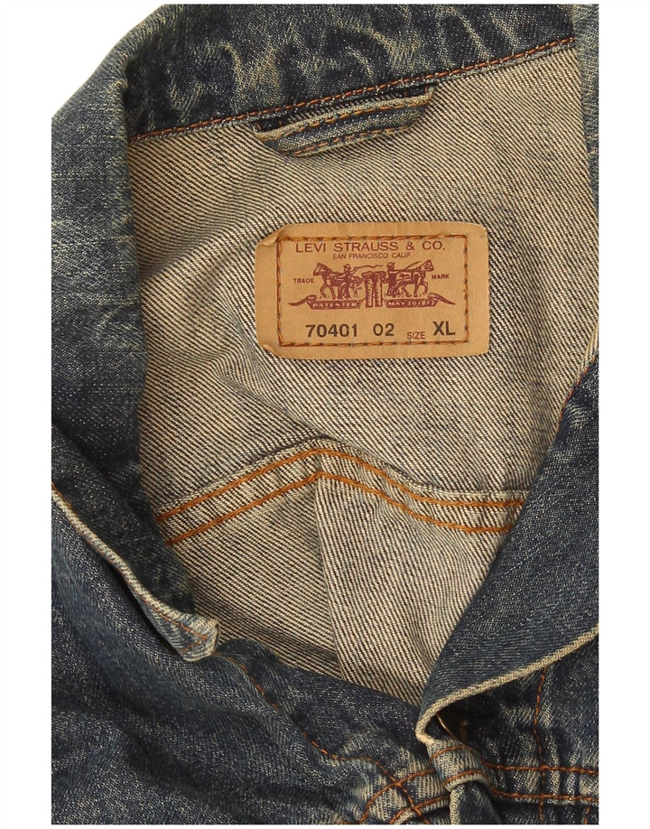 Giacca in denim da donna Levi's UK 18 XL Blu