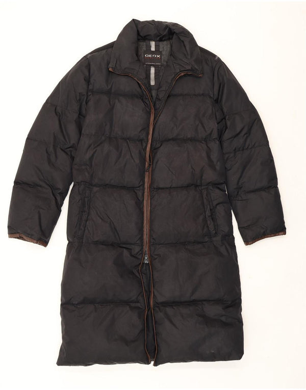 Cappotto Imbottito Donna Geox IT 44 Medio Nero Poliestere Invernale